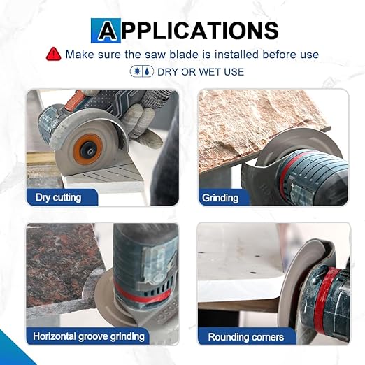Rock Slab Grinding Disc - 7 inch Glass Cutter Disc, Granite Cutting Disc, Diamond Grinder Wheel for Rock Slab, Stone, Tile, Marble, Granite, Glass Diamond Cutting Discs
