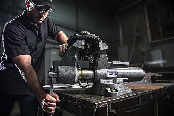 Wilton Mechanics Pro Bench Vise, 8" Jaw Width, 8-1/2" Jaw Opening, 4-1/2" Throat (Model 880M)