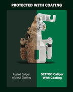 SCITOO Rear Left Brake Caliper With Bracket 19-B2069 Compatible For Acura TSX 2004-2008 For Honda For Accord 1998-2007