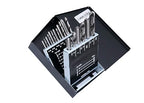 Accusize Industrial Tools U.N.F. 18 Pc H.S.S. Tap and Drill Set, 0001-0050
