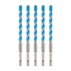 toolant 3/8" Concrete Drill Bit Set & Masonry Drill Bit Set, Shockproof Hex Shank Hammer Drill Bit Set for Glass/Brick/Plastic/Cement/Tile, Industrial Strength Carbide Drill Bit Tip, 3/8" 5pcs