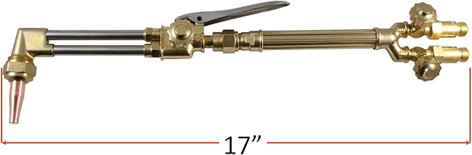 SÜA - Medium Duty Oxy-Fuel Torch with Check Valves and Cutting Tip (Acetylene) - Replacement for Victor