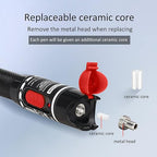 Visual Fault Locator 50KM 50mW Fiber Optic Cable Tester Meter VFL Red Light Pen Light Source Testers (50 KM)