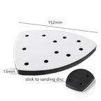 48pcs 152 * 105mm Sand Paper Mouse Sander Sandpaper 40-2000 Grits with 2pcs Detail Sander Paper Interface Pad Hook and Loop Triangle Sanding Pads with 11 Holes for Sanding Machine