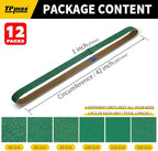 12 Pack 1 x 42 Inch Zirconia Ceramic Sanding Belts Kit – 40, 60, 80, 100, 120, 180 Grits Premium Metal Grinding Belts for Knife Sharpening, Stock Removal, and Bevel Work