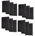 WallPeg Pegboard Panels Garage Organization - 12 ea (24"x16") Black Peg Board Panel Set - (PB-1-B) Tool Organizer, Crafts, Shop, Home, Office, Wall Storage Kit