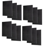 WallPeg Pegboard Panels Garage Organization - 12 ea (24"x16") Black Peg Board Panel Set - (PB-1-B) Tool Organizer, Crafts, Shop, Home, Office, Wall Storage Kit