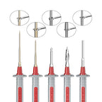 Goupchn Silicone Multimeter Test Leads Kit 25PCS with Replaceable Gold-Plated Precision Sharp Probe Set, Alligator Clips, Test Hooks and Wire Piercing Test Probes