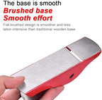 Mini Hand Planer 3-1/2 inch Red Adjustable, used for Wood Craft Processing, Carving and Trimming Projects, Carpenter DIY Model Making (Hand Planer Red)