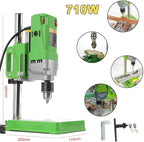 Bench Drill Stand 710W Mini Electric Bench Drilling Machine Drill Chuck 1-13mm for Hand Drill