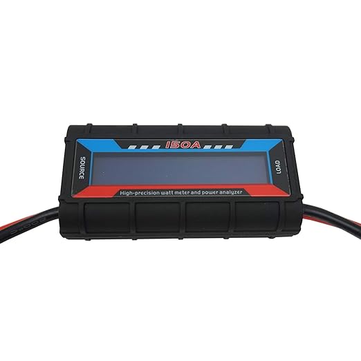 2 Pcs 150A RC Watt Meter, DC High Precision Power Analyzer Multi Meter with Backlight Display for Battery Monitor, Solar Panel, RV, Automotive, Marine (100V)