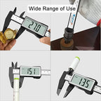 Kynup Digital Caliper with Large Screen, Caliper Measuring Tool, Micrometer Caliper Digital, Caliper Tool for Mechanics, Jewelers, Woodworkers, Inch and Millimeter Conversion (6Inch/150mm)