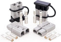Orion Motor Tech Wire Connector 4 Pack, 175A Wire Harness Plug Kit for 2 to 4 Gauge Cables, 12V to 36V Battery Quick Connect Disconnect Set for Car Bike ATV Winches Lifts Motors More, Set of 4, Gray