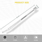 35" Chrome Combination Winch Bar with Square Head,Carbon-Steel Construction and Non-Slip Handle for Winches on Flatbeds and Trucks