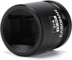 CASOMAN 1/2"Drive 3/4" Budd Wheel Impact Socket, 4-Point Square Socket, CR-MO