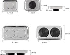 5 Pieces Magnetic Trays Set Stainless Steel Magnet Tool Tray Parts Holder for Screws, Sockets, Bolts, Pins, Mechanic's and Automotive