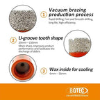 BGTEC Diamond Core Drill Bits Set - 10pcs Tile Hole Saw Kit 6/8/10/16/20/25/32/50 with 10mm Diamond Finger Bits for Porcelain Ceramic Tile Granite Marble