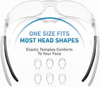 Safety Glasses ANSI Z87.1 Certified - Scratch-Resistant Protective Eyewear for Men & Women, Ideal for Construction & Shooting