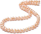 Natural Pearl Beads Potato 5-6mm Pink Freshwater Cultured Loose Gemstone Beads for DIY Jewelry Making 13.8''/Strand HQ