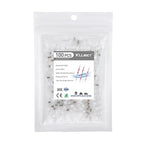 Kuject 100PCS Solder Seal Wire Connectors AWG 26-24, White Solder Seal Heat Shrink Butt Connectors Terminals Waterproof Wire Splice Connector for Marine Boat Wire Joint