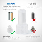 Nilight 300PCS CE5 Closed End Crimp Terminal 12-10 Gauge Nylon Insulated Closed End Wire Cap Wire Connectors Crimp Cap Terminals Connectors for Automotive Car Truck Boats Marine Electrical Wiring