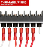 MGI SpeedWare Single Row Screw Terminal Junction Block 300V/20A, Through-Panel Barrier Strip 2-Pack (10 Screw)