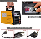HONE ARC Welder 110V/220V, Actual 140Amp Stick Welder, Digital IGBT Inverter LCD Display Welding Machine with Hot Start Arc Force Anti-Stick, High Efficiency for Welding Rod 1/16-1/8-Inch