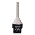 Tile Milling Chamfer Bit 1/4" - 1", Diamond Finger Sander Countersink Drill Bit, to Enlarge Bevel Edges & Holes in Porcelain Ceramic Granite Tiles, fit 5/8-11 Thread Angle Grinders, 6-25mm