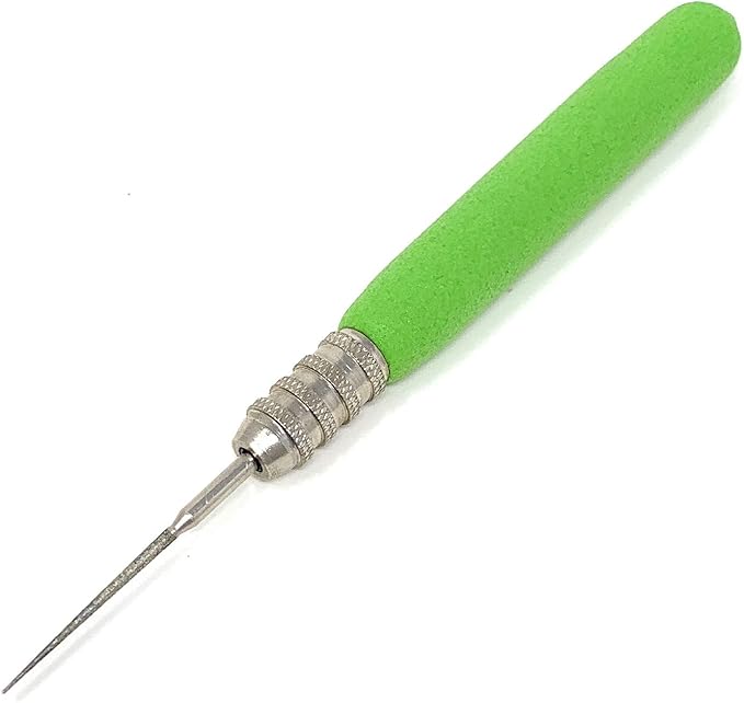WireJewelry Diamond Tip Bead Reamer with Padded Handle, Pack of 1