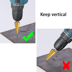 3PCS Step Drill Bit Set, HSS Titanium Step Drill Bits for Metal, 28 Sizes Stepper Up Bits with Portable Bag