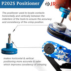 JRready ST2119-AS2 Eight Indent Crimping Tool KIT M22520 2 01 series crimper with 37 Positioner and GO NO GO GAUGE G125 for Aviation Aerospace and miniature electrical connector