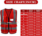 A-SAFETY Red High Visibility Vest