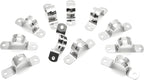 20Pcs 1 Inch Stainless Steel Conduit Clamps, Two Hole U Bracket Rigid Pipe Metal U Clamp Conduit Strap Tension Clips U-tube Clamp Heavy Duty