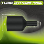 Heat Shrink Tubing 50 Feet Roll, 3:1 Ratio Adhesive Lined Marine Grade Shrink Wrap Tubing,Industrial Heat Shrink Tube Electrical 3/4'' Black