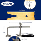3 in 1 Professional Jeweler's Saw Set Saw Frame 144 Blades Wooden Pin Clamp Wood Metal