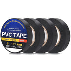 4 Pack Black Electrical Tape，0.70 in x 72ft，Waterproof High Temperature Electric Tape Weatherproof Home Outdoor Multipurpose Insulating Wire Wrapping
