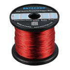 BNTECHGO 18 AWG Magnet Wire - Enameled Copper Wire - Enameled Magnet Winding Wire - 5 lb - 0.0393" Diameter 1 Spool Coil Red Temperature Rating 155℃ Widely Used for Transformers Inductors