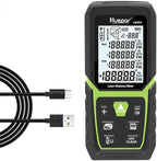 Huepar Laser Distance Measure 165Ft with Li-ion Battery & Electric Angle Sensor, Backlit LCD Laser Measure Ft/in/M with High Accuracy Multi-Measurement Modes, Pythagorean, Distance, Area&Volume-LM50A