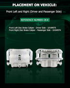 SCITOO 18-B4974 18-B4975 Disc Brake Calipers Assembly with Bracket Fit For Ford For F-150 2005-2008,For Lincoln Mark LT 2006-2008