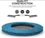 SIGNI 10-Pack Premium Zirconia Abrasive Flap disc for Angle Grinder Grinding Metal Steel (4.5 inch T29 120#)