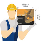 TWIN-TOWN 12-Inch 96 Tooth TCG Aluminum Cutting Saw Blade for Miter/Table Saws - Precision Circular Saw Blades for Aluminum, Plastics, Non-Ferrous Metals with 1" Arbor