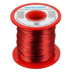 BNTECHGO 18 AWG Magnet Wire - Enameled Copper Wire - Enameled Magnet Winding Wire - 1.0 lb - 0.0393" Diameter 1 Spool Coil Red Temperature Rating 155℃ Widely Used for Transformers Inductors