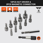 COMOWARE 200Pcs Drill Bit Set & Screwdriver Bit Kit - HSS/CR-V Multi-Purpose Bits in Transparent Storage Case, Impact Driver Accessories for DIY Projects, Home Repairs, Professional Use