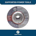 Benchmark Abrasives Grinder Cut Off Wheels 4 1/2 Inch Aluminum Oxide Depressed Center Thin Type 1 for Metals, .045" Thick 7/8" Arbor, Angle Grinder Cutting Disc, Grinding Cutting Wheel - 50 Pack