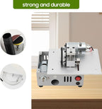 Multi-Functional Mini Table Saw for Crafts, Portable Desktop Electric Saw – Speed & Angle Adjustable for Wood/PCB/Acrylic/Plastic Cutting, 96W