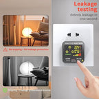 Socket Tester, Plug Tester for Electrical outlets,ZT-E4, Leakage Detector with GFCI Test, Electrical Circuit Tester for Quick and Safe Wiring Diagnosis