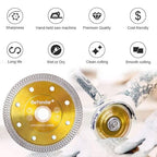 GoYonder 4 Inch Diamond Saw Blade,Super Thin Diamond Saw Blade for Cutting Ceramic Porcelain Tile Granite Marble Suitable for Angle Grinders with 7/8" or 5/8" Arbor 5 PCS