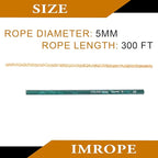 5mm x 300 Feet Natural Jute Rope, Twine for Gardening Tomato Climbing Plant Tie Floristry Crafts Gift Wrapping Packing Decor