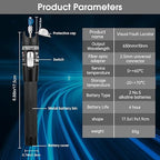 Moocci Visual Fault Locator - VFL Fiber Optic Cable Tester Meter Kit with FC Male to LC Female Adapter - Fiber Optic Tools Tester Detector for LC/FC/SC/ST, Network Cable Test - White