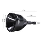 Tungsten Carbide Chamfering Drill Bit 1-1/8" for Removing Burr and Edge Deburring, Quick Release Hex Shank Deburring Tool for Metal Rod, Tube, Screw, Dowel, Sheet, Copper/PVC Pipe